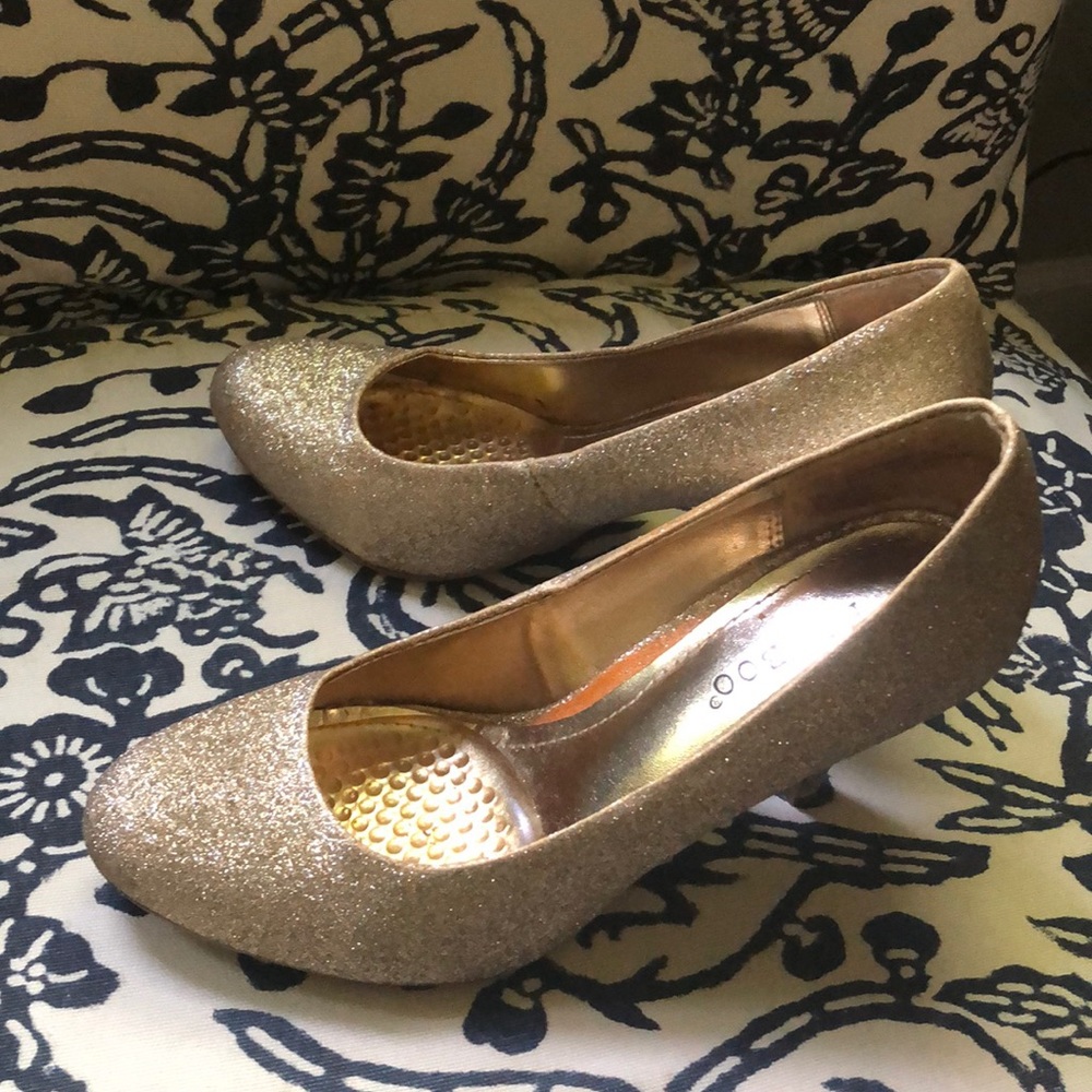 Gold heels